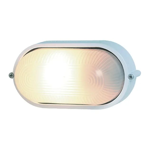 Ovalleuchte Aluminium weiss 60 w Beschaffungsartikel