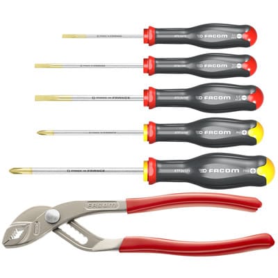 FACOM Schraubendreher- und Zangen-Set PROTWIST 5-tlg.