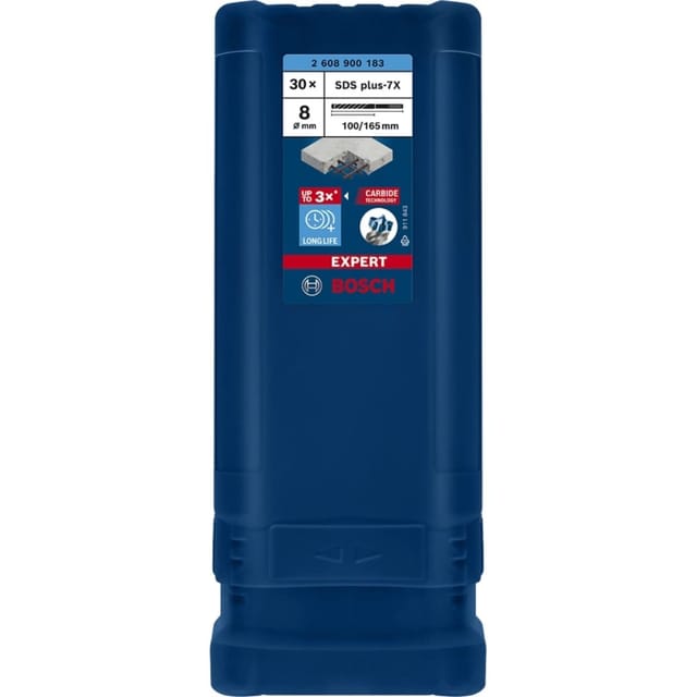 Bosch EXPERT SDS plus-7X Hammerbohrer, 8 x 100 x 165 mm, 30 Stück
