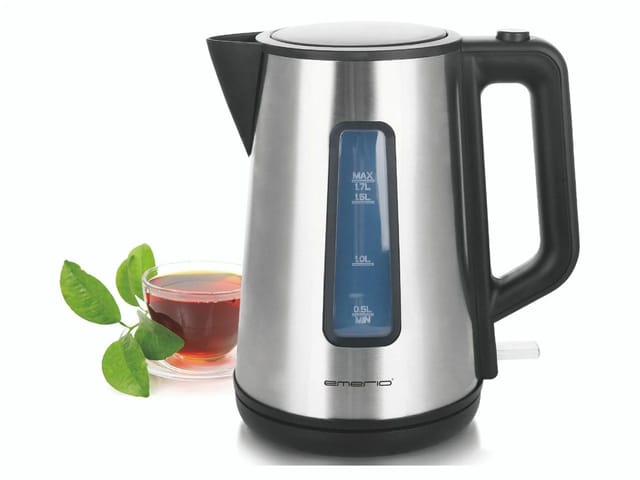 Wasserkocher WK-122829, 1,7 Liter, 2200 Watt, edelstahl - Emerio