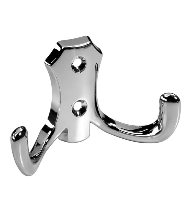 Hettich - Mantelhaken 4,7 x 7,7 x 3,0 cm Zinkdruckguss verchromt - 1 Stück Möbelbeschläge