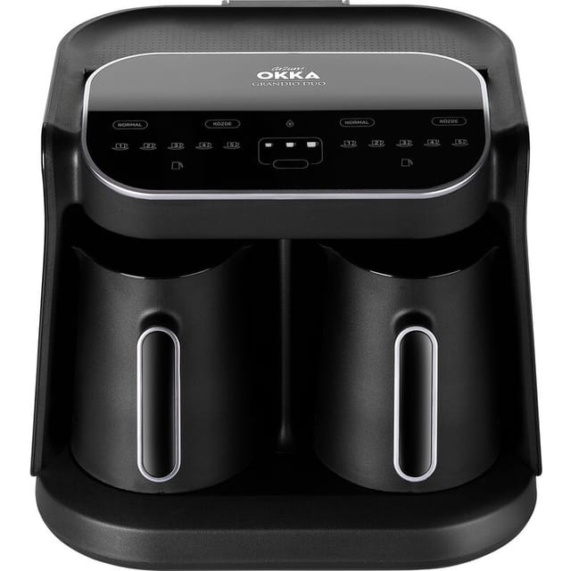 Arzum - Okka Grandio 1400W Duo Mokka-Kaffeemaschine Schwarz, Silber Fassungsvermoegen Tassen=10 Display