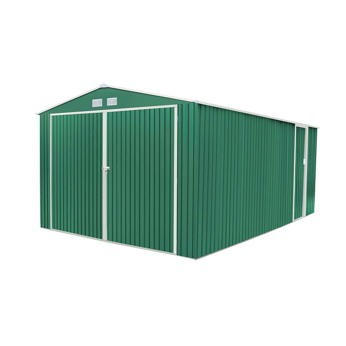 Metallgarage Gardiun Oxford 20,5 M² Außenfläche 540x380x232 Cm Grün
