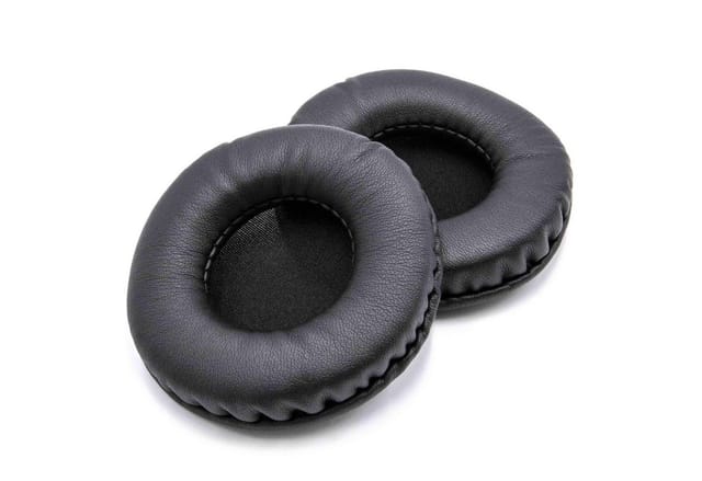 vhbw 2x Ohrpolster kompatibel mit Kopfhörer, die 80mm Ohrpolster benötigen Kopfhörer Headset, Polyurethan Schwarz