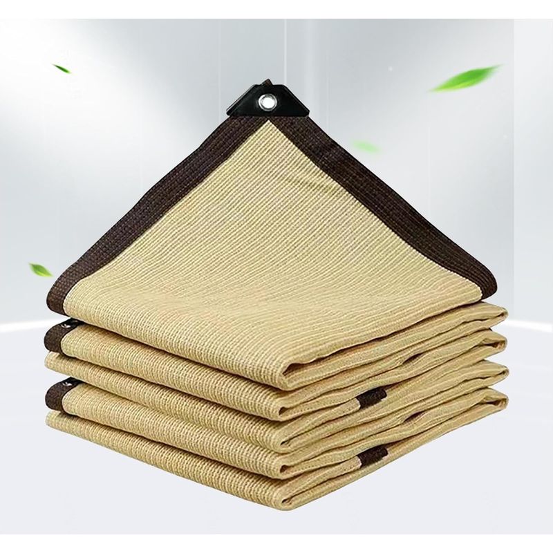Sonnenschutznetz, Sonnensegel Für Terrasse, Pergola-überdachung, Terrassen-sonnenschutznetz, Pergola-vorhang, Sonnenschutzzeltstoff, Beige – 3 X 2 M