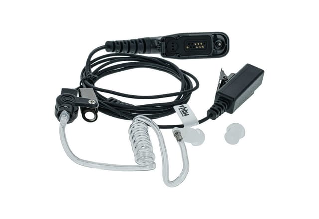 Vhbw - Headset mit Push-to-Talk Mikrofon kompatibel mit Motorola xpr 6300, xpr 6350, xpr 6380, xpr 6500, xpr 6550, xpr 6580, xpr 7350, xpr 7380