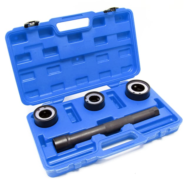Wiltec - Spurstangenwerkzeug Set mit 3 verschiedenen Größen 30-45 mm, Spurstangenschlüssel mit Aufsätzen im praktischen Koffer, Spurstangenköpfe