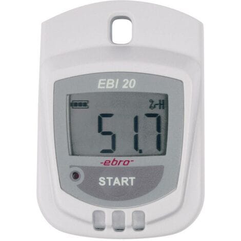 1601-0044-Z ebi 20-TH1 Multi-Datenlogger Messgröße Luftfeuchtigkeit, Temperatur -30 bis +70 °c - Ebro