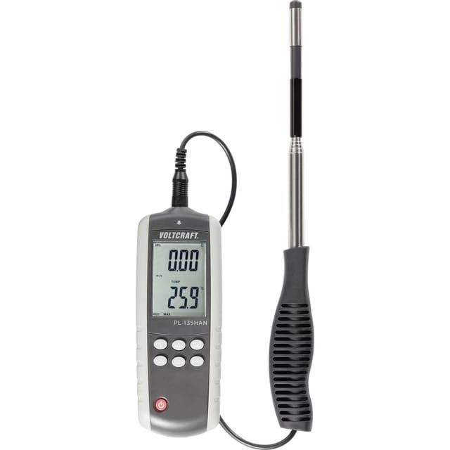 Voltcraft - Anemometer PL-135HAN 0.1 bis 25 m/s