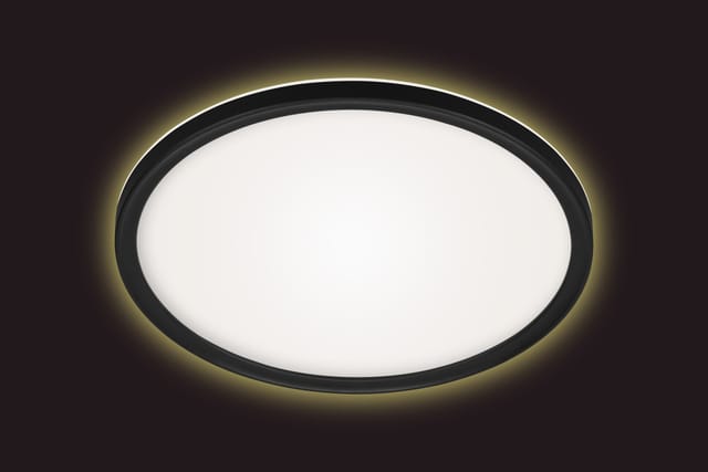 Briloner - led Panel Dimmbar Fernbedienung Ultraflach cct 18W schwarz Kunststoff