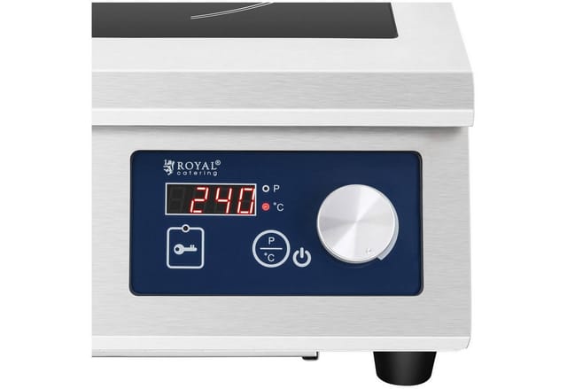 Royal Catering - Induktionsplatte Induktionskochplatte Induktionskocher 60 - 240 °c ⌀33 cm