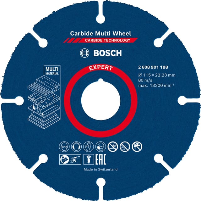Bosch - expert Carbide Multi Wheel Trennscheibe, 115 mm, 22,23 mm