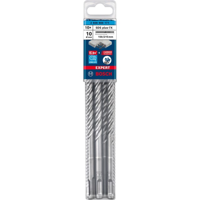 Bosch - expert sds plus-7X Hammerbohrer, 10 x 150 x 215 mm, 10er-Pack