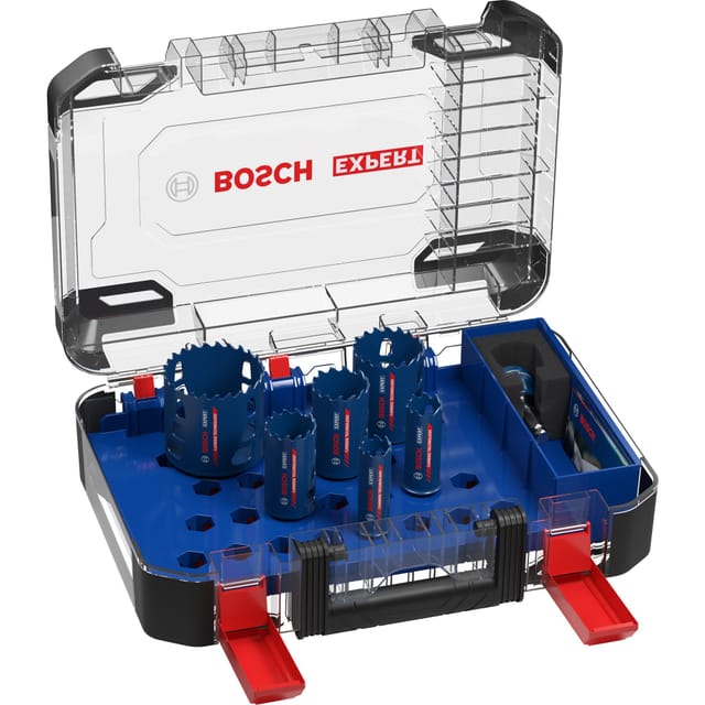 Expert Tough Material Carbide Lochsäge für Holz, Edelstahl, Ziegel, Ausführung: 8tlg. Set, 2608900446 - Bosch