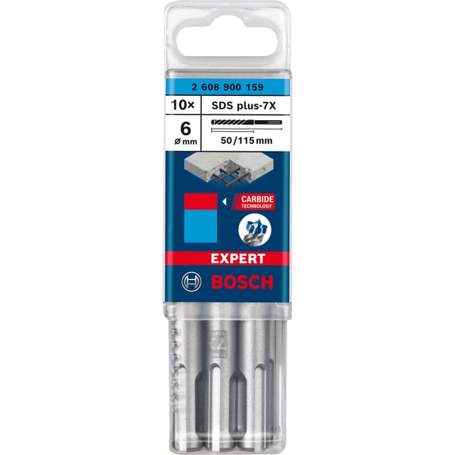 Sds plus-7X 6x50x115mm 10St expert - 2608900159 - Bosch