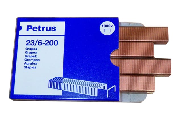 Petrus Kupferklammern 23/6 200 Box 1000 Einheiten Liliput 23600