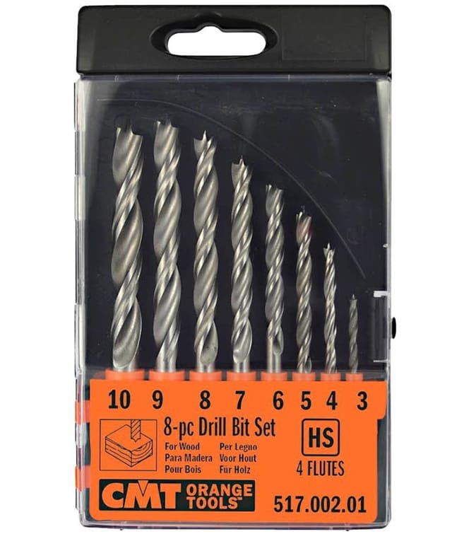 517.002.01 Satz Von 8 Bohrer HELICOIDAUX HS D=3-4-5-6-7-8-9-10 RH