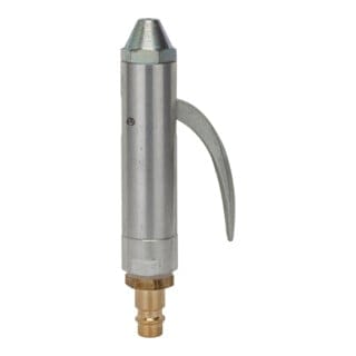 Abblashahn, Aluminium, Standarddüse, gerade Ausführ., Tülle lw 6 - Riegler