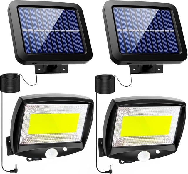Solarleuchte für den Außenbereich, Solarleuchte für den Außenbereich mit Bewegungssensor LED-Außenleuchte mit drahtlosem wasserdichtem Detektor