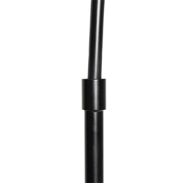 Bogenlampe schwarz mit gold mit Rauchglas - Zuzanna