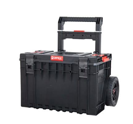 System one Cart 2.0 Trolley 641 x 485 x 660 mm 52 l IP66 100 kg belastbar stapelbar mit Doppelteleskopgriff aus Aluminium - Qbrick