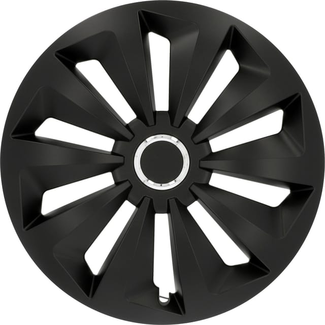 Radzierblenden Fox 38 cm (15 Zoll) schwarz 4 Stück - Cartrend