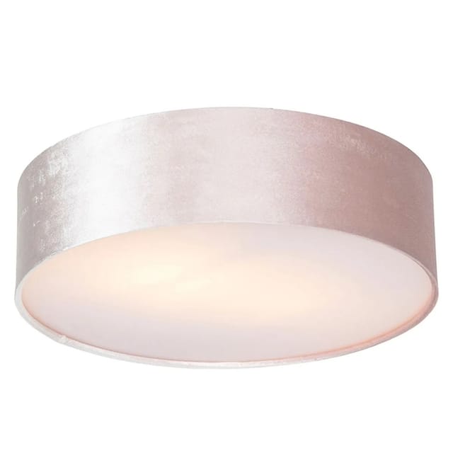 Deckenleuchte rosa 40 cm mit goldener Innenseite - Drum