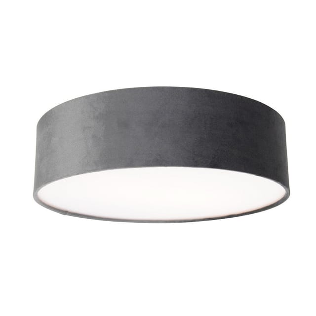 Moderne Deckenlampe grau 40 cm mit goldener Innenausstattung - Drum