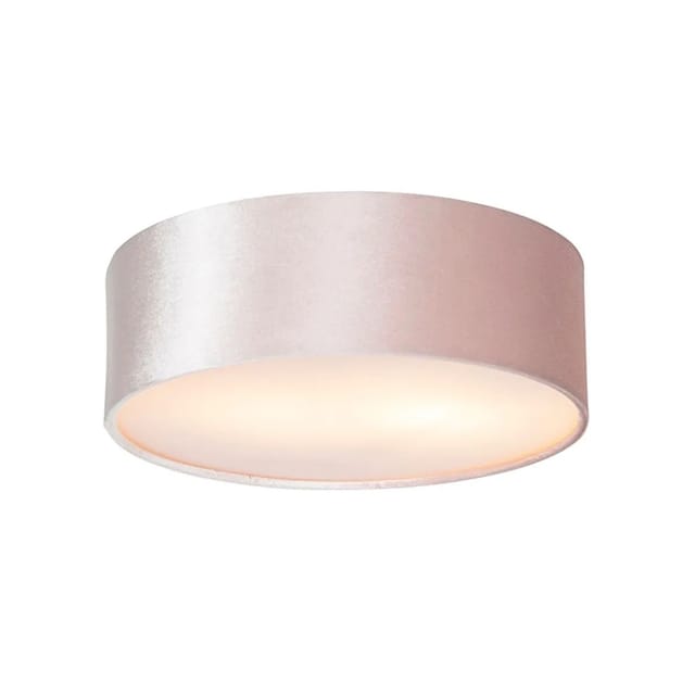 Deckenleuchte rosa 30 cm mit goldener Innenseite - Drum