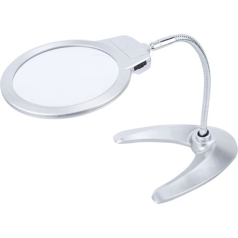 Led-tischlupe, Biegsame Metallröhre Im Lampenstil Zum Lesen Von Büchern
