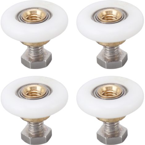 Set Mit 4 Duschkabinentürrollen, Ersatzrollen Für Glastüren Im Badezimmer, 23 Mm