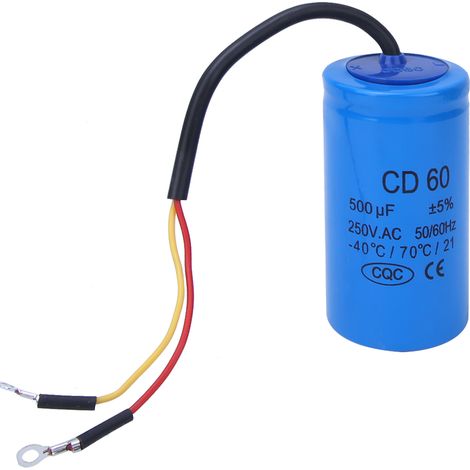 Anlaufkondensator Cd60, 250 Vac, 500 Μf, -40 °c Bis 70 °c, Explosionsgeschützter Kondensator.