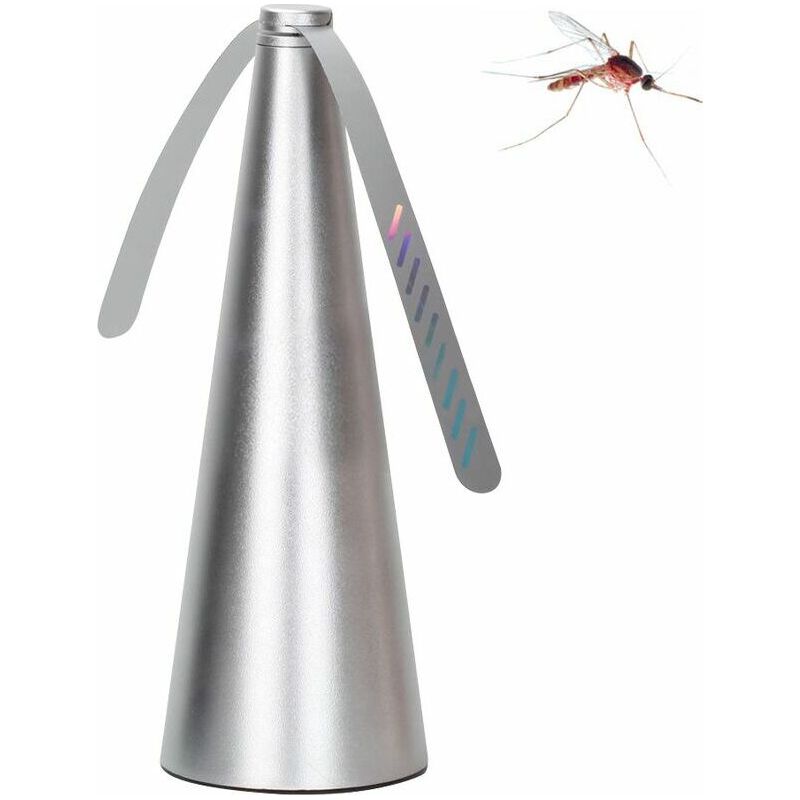 Geräuschloser Ventilator Zur Insektenabwehr, Mückenschutzventilator, Geräuschloser Fliegenschutzventilator, Fliegenschutzventilator, Ventilator Zum Schutz Von Lebensmitteln, Silberner Tischventilator