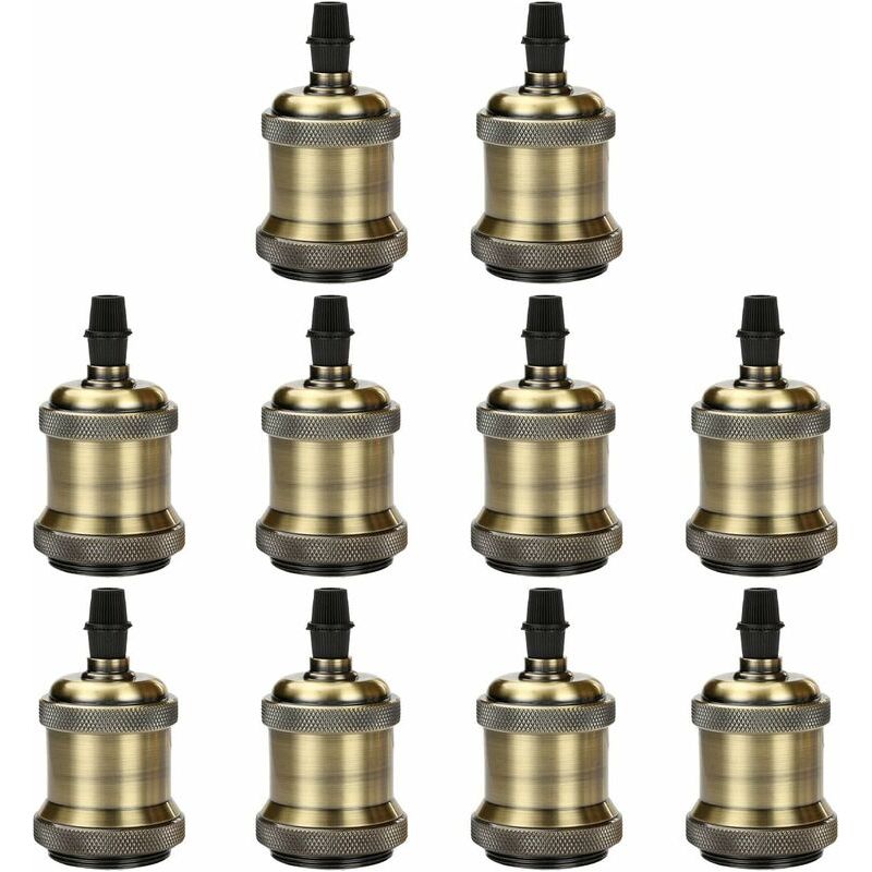 Led-beleuchtung Im Vintage-industrie-look, E27-fassung, Edison-fassung, Retro-sockel, Pendelleuchtenadapter, Metalloptik, Diy-lampenzubehör, Bronze