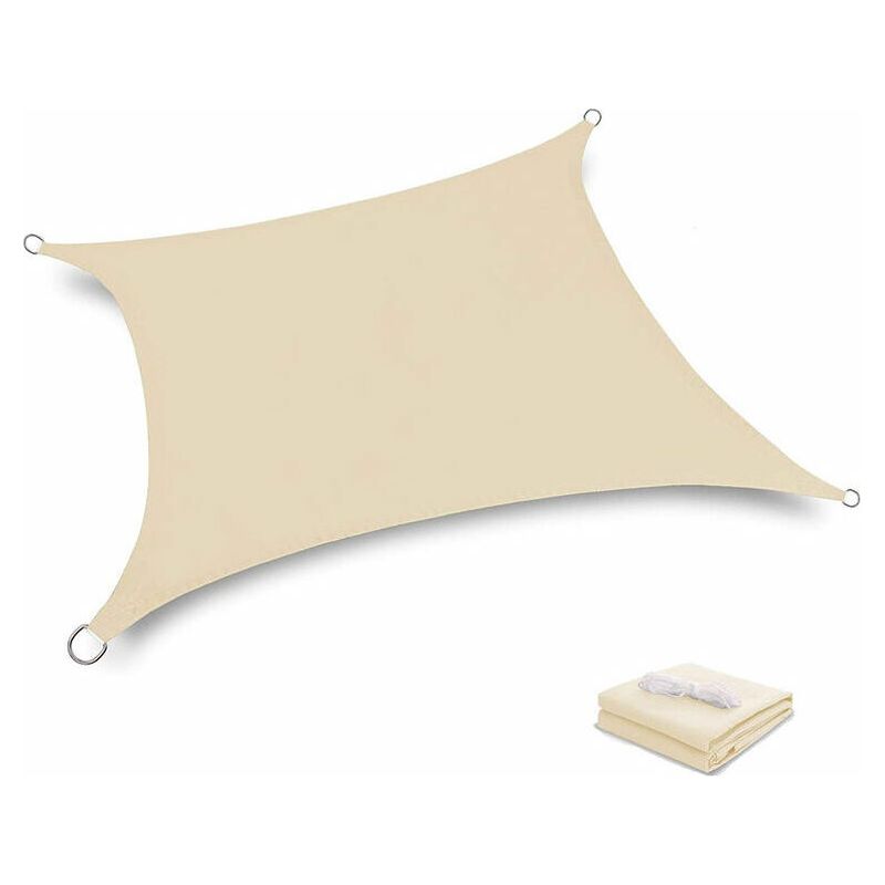 Voile D'Ombrage 222 Auvent De Voile D'Ombrage Beige Voile D'Ombrage Extérieur Foc 222m