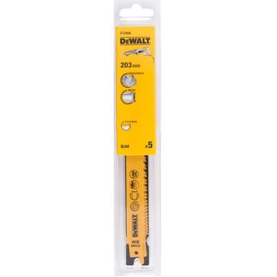 Zubehör - Sägeblatt-Set, Länge 20 cm, 5 Stück DT2406 - Dewalt