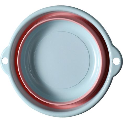 Babywaschbecken, Tragbares, Faltbares Kunststoffwaschbecken Für Kleidung Und Gemüse, Größe S, Blau