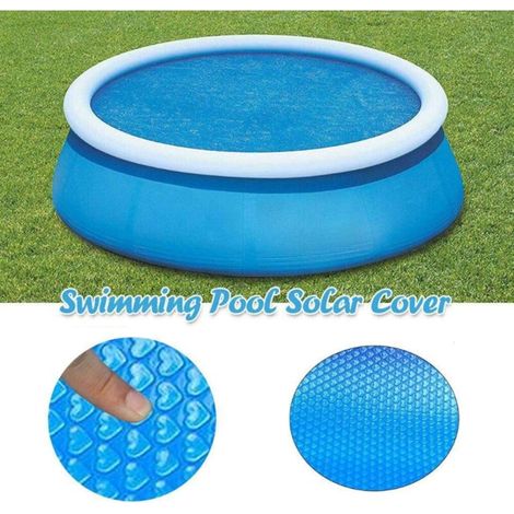 Poolabdeckung – Runde Solarpoolabdeckung, Schutzabdeckung Für Solarpools, Gartenteichheizung, Wärmedämmfolie Für Pools Ø180 Cm