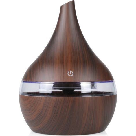 Ätherisches Öl-diffusor, 300 Ml Elektrischer Duftdiffusor, Ultraschall-luftbefeuchter, 7-farbige Led-beleuchtung Und Fernbedienung