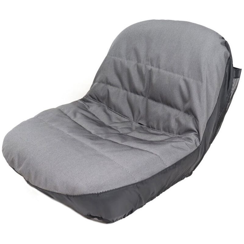 Rasenmähersitzbezug, Gepolsterter Traktorsitzbezug, 600d Oxford-gewebe, Grau (grey)