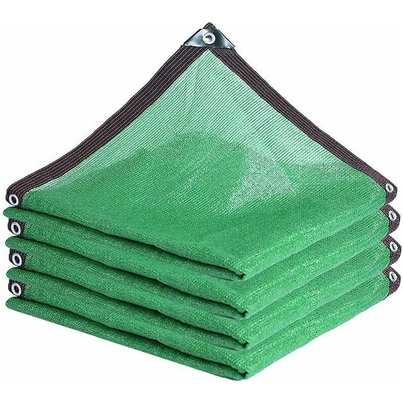 Rechteckiges Grünes Sonnensegel, 75 % Sonnenschutz, Für Terrasse, Gewächshaus Oder Garten (3 M X 3 M)