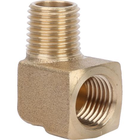 90-grad-rohrbogen Aus Messing, 1/4"-außengewinde/innengewinde (npt)