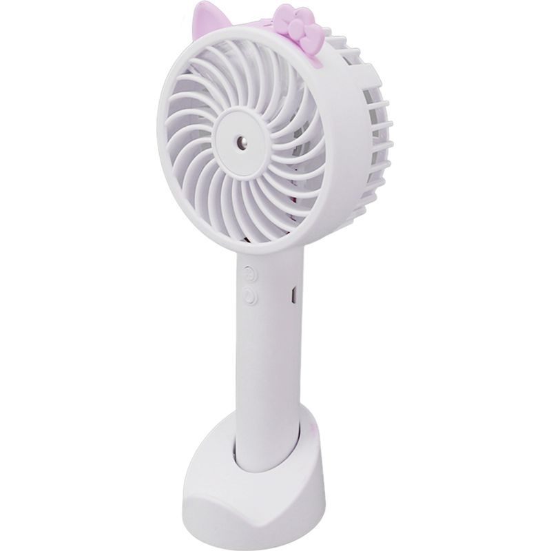 Multifunktionaler 2-in-1-usb-ventilator, Starker Luftstrom, 3 Geschwindigkeitsstufen, Ultraleiser Mini-ventilator Mit Kühlendem Nebel