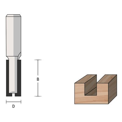 HM-Nutfräser D3 B11 GL51 mm