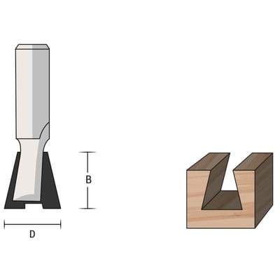 HM-Gratfräser D12,7 B12,7 14° GL44 mm