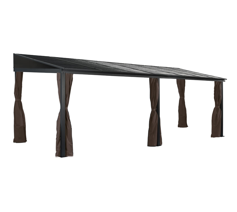Aluminium Terrassenüberdachung Portland 1016 Anthrazit 288x488x240 Cm - Sojag