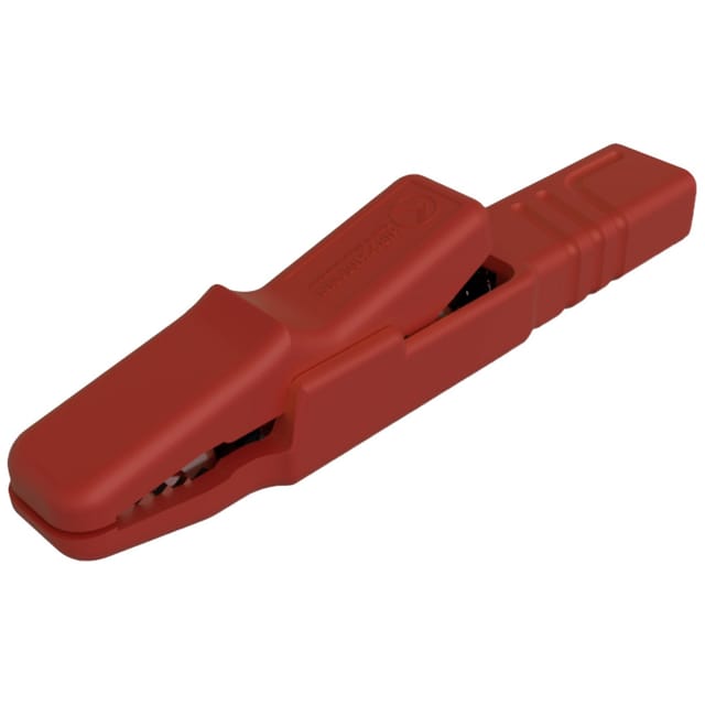 Sks Hirschmann ak 2 s Krokodilklemme Schraubklemme, Steckanschluss Rot