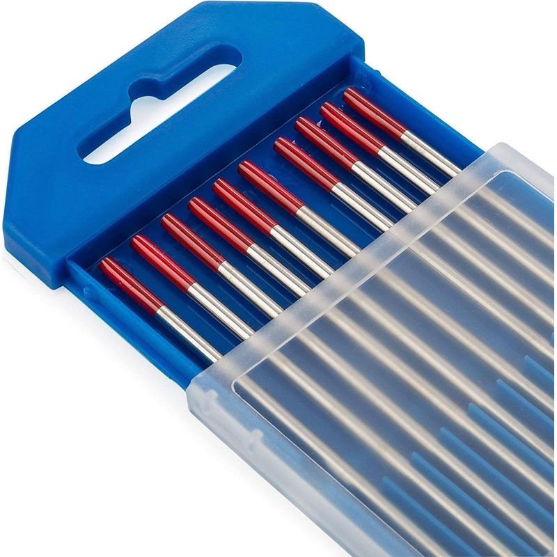 Wolfram-wig-schweißelektroden Mit 2 % Thorium Wt20 (rot), 1,6 Mm X 150 Mm, 10 Stück Pro Packung