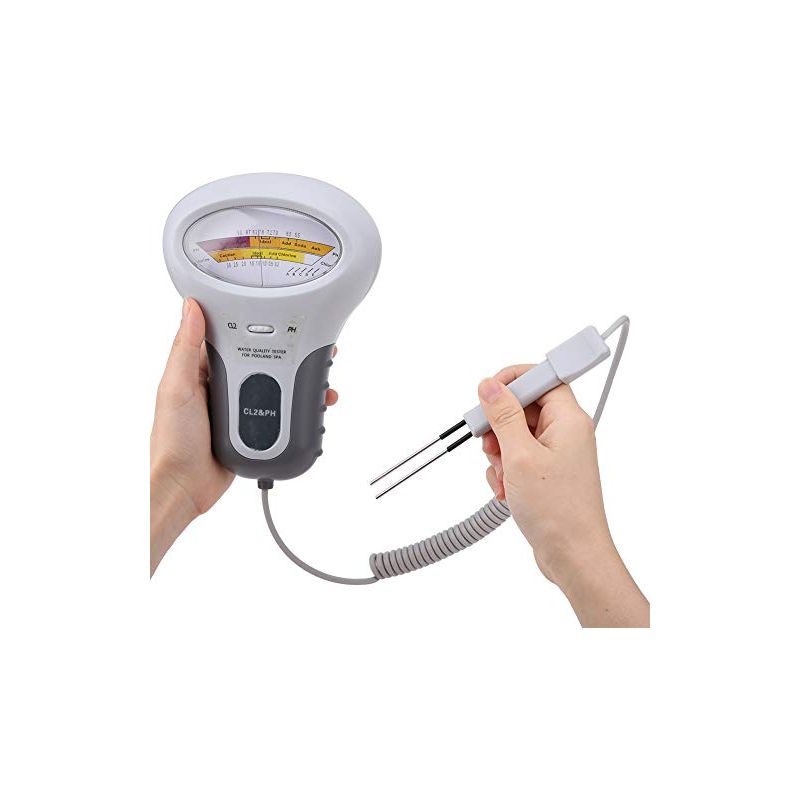 Elektronisches Ph-messgerät Für Schwimmbäder, Misst Ph-wert Und Chlor, Professioneller Chlor- Und Ph-analysator Pc-102b Cl2 Mit Sonde, Wasserqualitätsanalysator Für Schwimmbäder Und Spas
