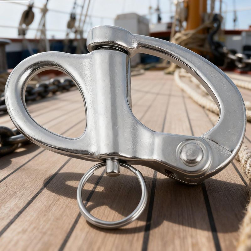 Edelstahl-karabinerhaken, Segeltuchbefestigung, Schnellverschluss-karabinerhaken Mit Rundring Für Boote